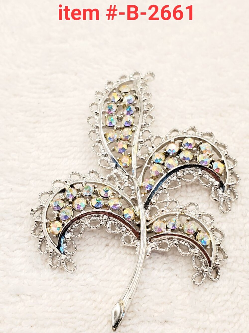 1 Vintage Silver Brooch, item # B-2661, wt. 23 grams.
